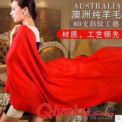 2014新款圍巾絲巾 韓國新款純色秋冬羊絨披肩女士圍巾批發(fā) 加厚超長dp廠家批發(fā)原始圖片3