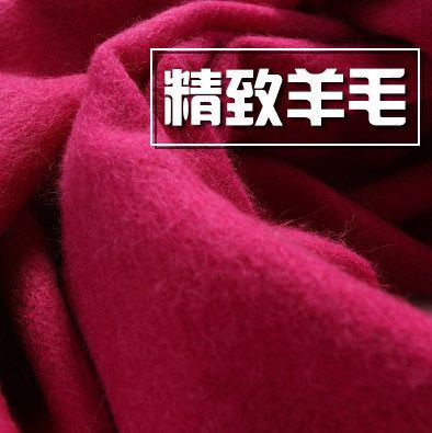 羊毛圍巾 2014新款羊毛圍巾女冬季韓版百搭保暖純色80支空調披肩兩用超長原始圖片3