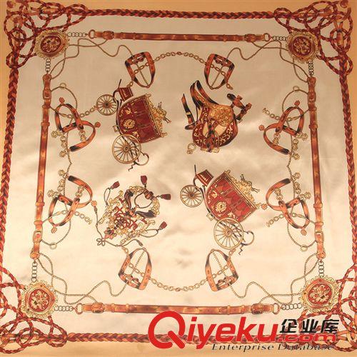 真絲圍巾 韓國新款90*90超大方巾 女士圍巾批發真絲絲巾批發原始圖片2