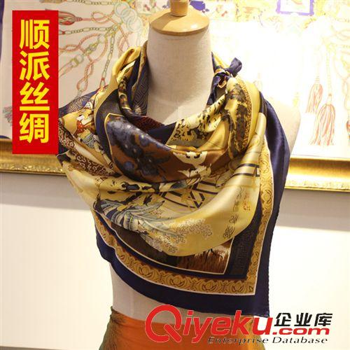 真絲大方巾110cm 【圍巾】供應(yīng)多款日韓甜美圍巾 圍巾廠家批發(fā)秋冬保暖印花圍巾