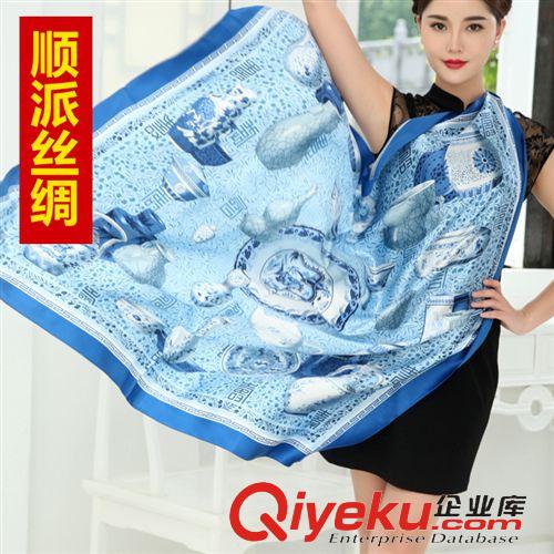 真絲大方巾110cm 【大方巾】供應真絲流蘇大方巾 大方巾廠家批發四季桑蠶絲大方巾原始圖片2