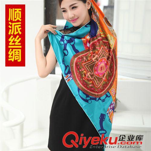 真絲大方巾110cm 【順派絲綢】新款中國結(jié)大方巾復古民族平紋桑蟬絲中國結(jié)一件代發(fā)