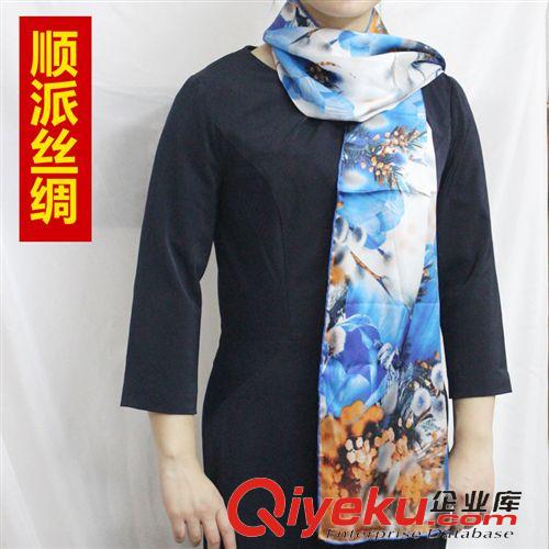 圍巾 供應(yīng)新款保暖秋冬真絲圍巾 gd秋冬噴花桑蠶絲卷邊圍巾廠家批發(fā)