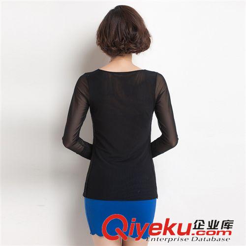 春裝熱銷 女式夏裝圓領純色抗起球針織羊毛衫半透明修身時尚百搭毛衣