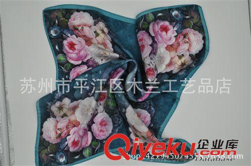 真絲數(shù)碼·噴繪小方巾 蘇州絲綢 {bfb}桑蠶絲 真絲圍巾/絲巾 重磅真絲小方巾 廠家直銷