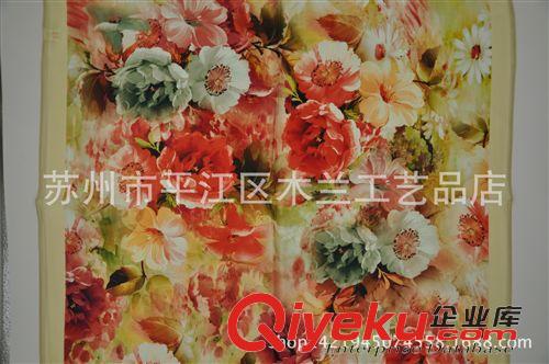 真絲數(shù)碼·噴繪小方巾 蘇州絲綢 {bfb}桑蠶絲 真絲圍巾/絲巾 重磅真絲小方巾 廠家直銷原始圖片2
