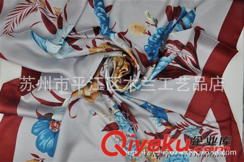 仿絲  大方巾 蘇州絲綢 仿真絲大方巾 絲綢圍巾 廠家直銷批發(fā)原始圖片3