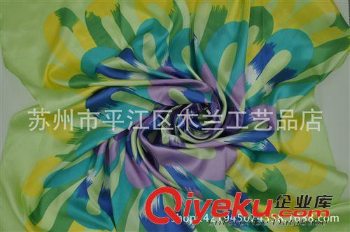 仿絲  大方巾 孔雀花型絲綢大方巾 蘇州絲綢 圍巾   批發原始圖片3