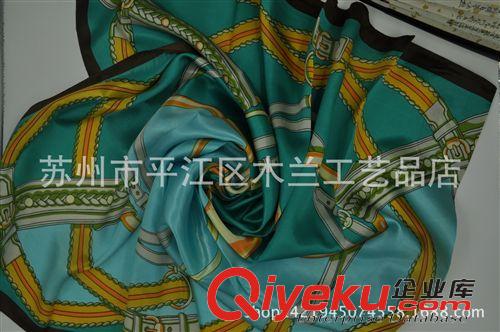 仿絲  大方巾 孔雀花型絲綢大方巾 蘇州絲綢 圍巾   批發