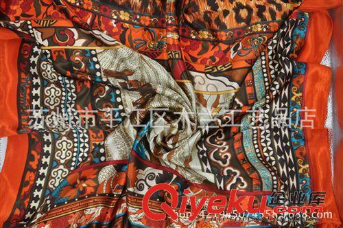 仿絲  大方巾 蘇州絲綢 王菲款 絲綢大方巾 爆款 絲綢圍巾廠家直銷批發原始圖片3