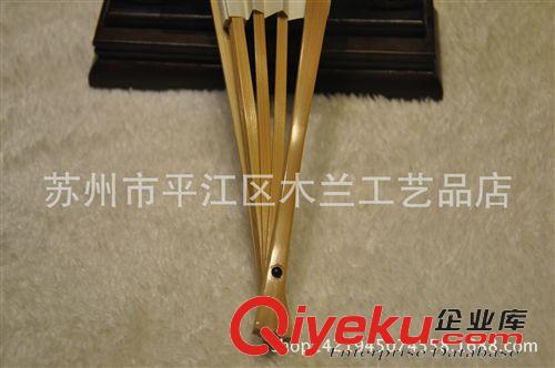蘇州扇骨 蘇州手工扇骨 精品折扇 9.5寸18方水磨玉竹扇骨 定做 批發原始圖片3
