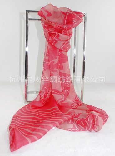 出口訂單圍巾Export Order Scarves 北美訂單VERY VOLLBRACHT品牌真絲長(zhǎng)巾 柔軟大圍巾/披肩203*51CM