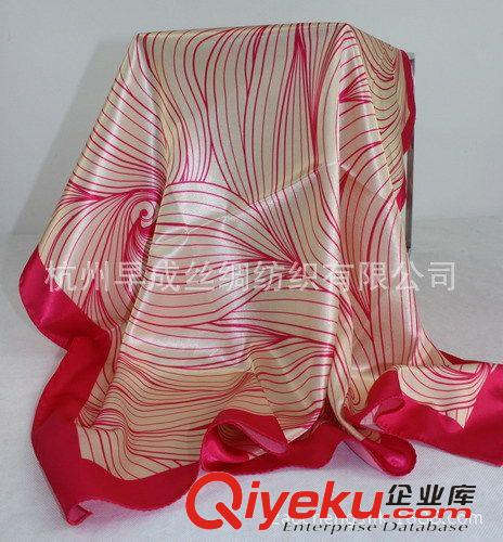 出口訂單圍巾Export Order Scarves TEOSYAL絲巾禮品 外貿(mào)訂單絲巾圍巾 仿真絲色丁數(shù)碼印花方巾72CM原始圖片2