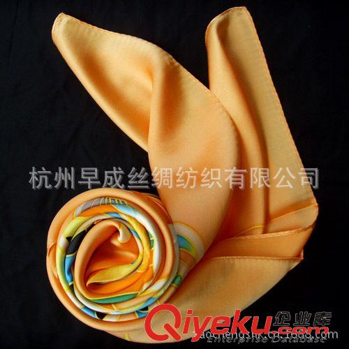 真絲手繪絲巾Silk Handpaint Scarf 杭州廠家定做批發(fā)手繪絲巾 新款重磅真絲素縐緞大方巾圍巾110CM