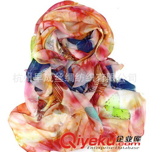 數(shù)碼噴繪絲巾Digital Print Scarve 經(jīng)典絲綢禮品 中國(guó)風(fēng)絲巾圍巾 數(shù)碼噴繪素縐緞方巾