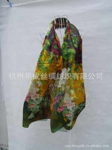 數(shù)碼噴繪絲巾Digital Print Scarve 限時(shí)特惠批發(fā)圍巾絲巾禮品 民族風(fēng)水果噴繪桑蠶絲超長(zhǎng)絲巾披肩