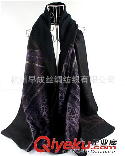 數(shù)碼噴繪絲巾Digital Print Scarve 正品繁花似錦緞面絲巾 手工卷邊 真絲素縐緞數(shù)碼噴繪絲巾圍巾披肩