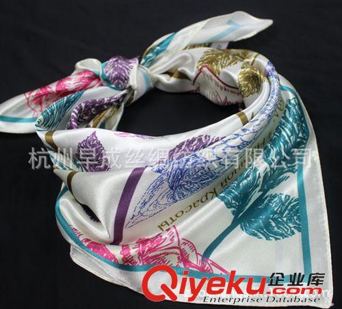 禮儀職業(yè)絲巾Etiquette Scarves 2014春夏新品發(fā)布 出口訂單絲巾圍巾 仿真絲數(shù)碼印花方巾65CM
