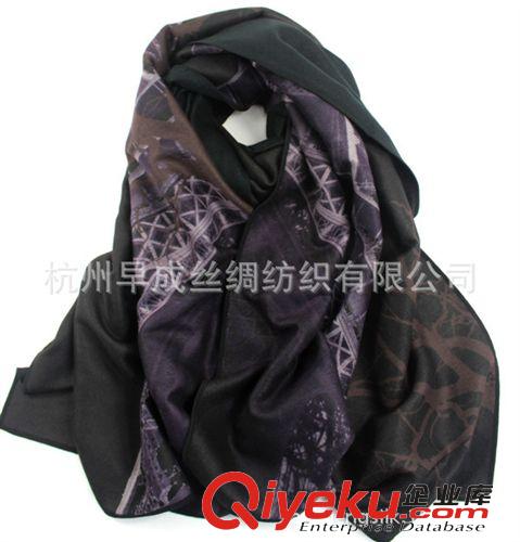 男款圍巾Men's Scarves 中國好圍巾 走秀款巴黎鐵塔空姐{za}款圍巾  秋冬保暖圍巾披肩