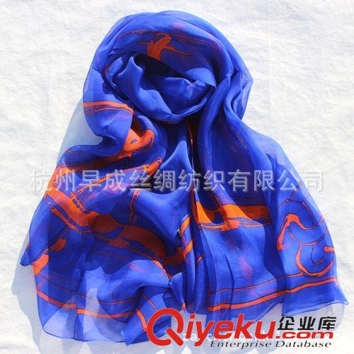絲綢面料Silk Fabrics 真絲圍巾淘寶網店供貨 新款小香家衣服圖案長絲巾超長超寬披肩