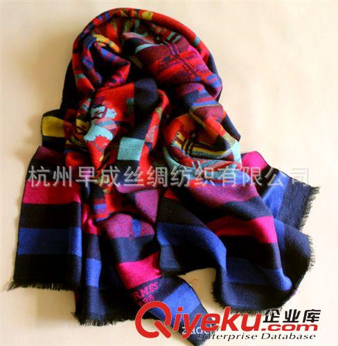 12月上新New Arrival 新款H圍巾 秋冬保暖圍巾 羊毛羊絨圍巾披肩 熱賣(mài)女士披肩原始圖片3