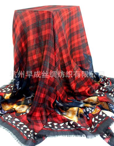 11月上新New Arrival GI*ENCHY紀(jì)*希gd秋冬圍巾 真絲羊絨印花大方巾披肩圍巾140CM原始圖片3