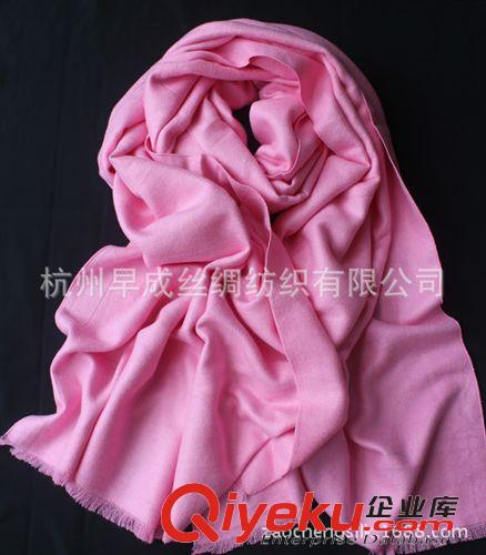 9月上新New Arrival 線下{mfl}經典素色圍巾 早成絲綢真絲拉絨圍巾超大披肩200*65CM原始圖片2
