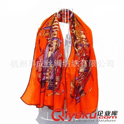 真絲方巾Silk Square Scarves 杭州工廠 歐美風格圍巾 tj真絲羊絨大方巾絲巾 錦衣之旅140CM