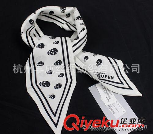 真絲長(zhǎng)巾Silk Long Scarves 黑白經(jīng)典款包帶絲巾 手腕絲巾 真絲頭巾發(fā)帶 真絲雙層腕巾90CM