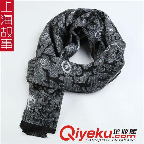 真絲長巾 上海故事專柜正品新款女士真絲圍巾{bfb}桑蠶絲秋冬絲巾批發(fā)禮物