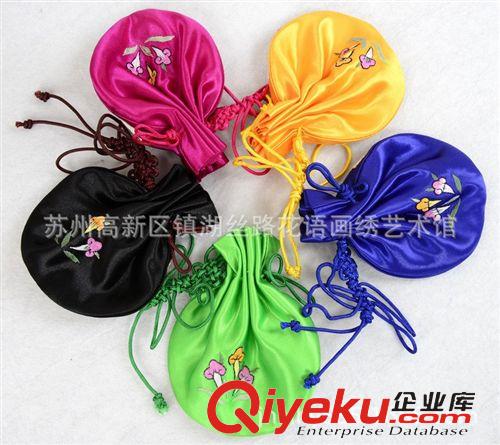 按價(jià)格分 蘇州手工刺繡福袋香包真絲繡花錦囊荷包大小尺寸多用途收納袋