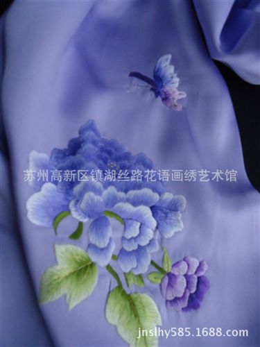 刺繡服飾系列 百分百tr真絲桑蠶絲圍巾絲巾雙層加厚蘇繡絲巾gd絲巾原始圖片2