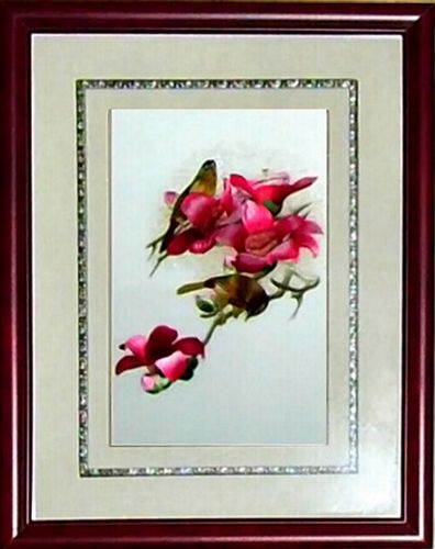 蘇繡禮品系列 【特別供應】手工刺繡花鳥系列精致典雅 蘇州鎮湖刺繡 絲路花語