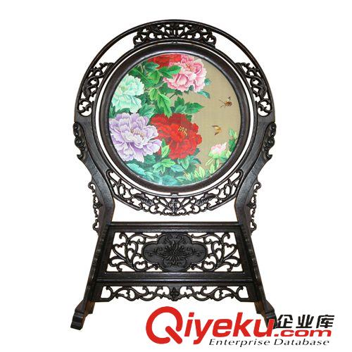 新品上架 現貨供應gd中國特色精美蘇繡小扇形壁畫gd中國特色墻壁掛飾