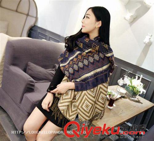 11月份新品 2014秋冬新款 韓版仿羊絨毛線雙線圍脖 保暖圍脖