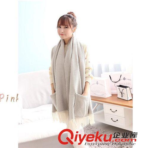 腈綸 2014秋冬新款英倫風(fēng)情 仿羊絨流蘇格子圍巾女 超大披肩圍脖