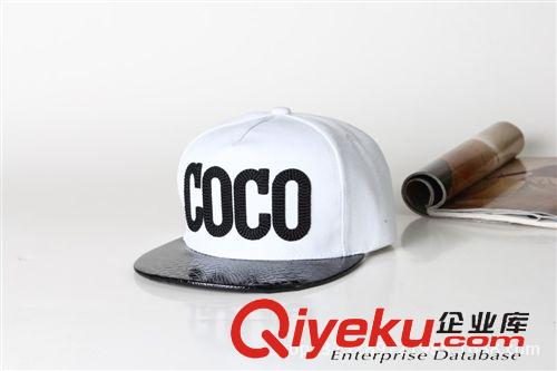 每月上新 新款韓版男女字母街舞潮 棒球帽 平沿帽 嘻哈 hiphop帽子COCO帽子原始圖片2
