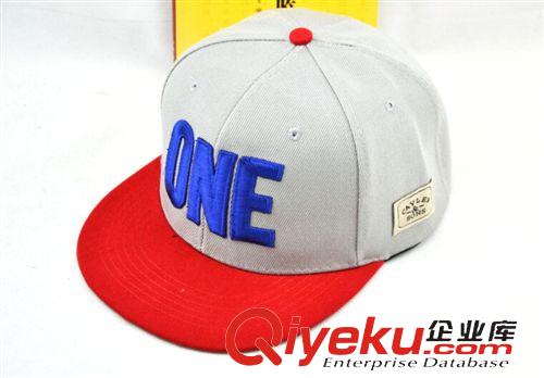 每月上新 韓版潮ONE刺繡帆布嘻哈帽子夏滑板棒球帽子平沿帽男女士時尚帽子原始圖片3