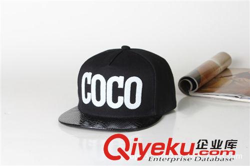 每月上新 新款韓版男女COCO字母街舞潮 棒球帽 平沿帽 嘻哈 hiphop帽子批發原始圖片3
