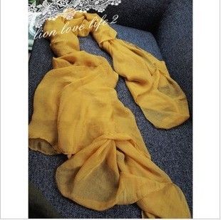 主題分類 【凡浩絲巾】歐美dp雪紡絲巾 絲巾批發廠家單色含真絲微皺絲巾原始圖片3