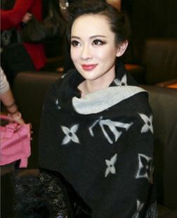 材質(zhì)分類 歐美dp霍思燕同款女羊絨l加V圍巾秋冬外貿(mào)披肩羊毛圍巾批發(fā)廠家原始圖片3