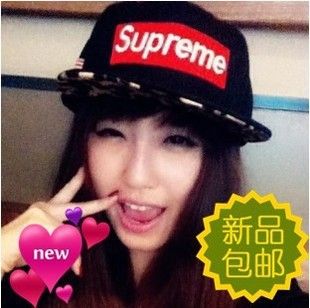 潮流嘻哈棒球帽 男女 夏天 韓版 豹紋平沿檐嘻哈街舞帽supreme棒球帽子平檐潮批發(fā)原始圖片2
