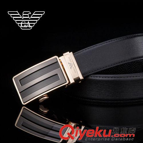 mp皮具 2014新款品牌皮帶男士zp自動扣褲腰帶gd男式頭層牛皮皮帶銅扣