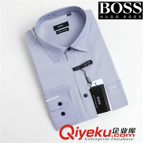 gd阿瑪尼服飾 品牌男裝2015春裝新品男式長袖襯衫商務正裝gd純棉男士條紋襯衣原始圖片2