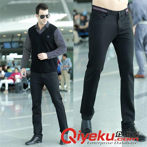 gd阿瑪尼服飾 男裝2014新款秋冬男式休閑褲直筒褲中老年男士修身長褲子品牌男褲
