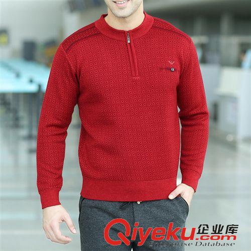 gd阿瑪尼服飾 品牌男裝2014秋冬新款男士毛衣加厚商務男式羊毛衫冬季男款打底衫原始圖片2