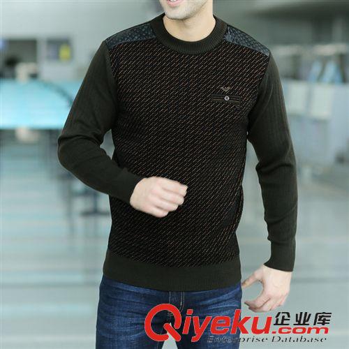 gd阿瑪尼服飾 品牌男裝秋冬新款男式毛衣商務男士加厚羊毛衫冬季圓領打底羊絨衫原始圖片2