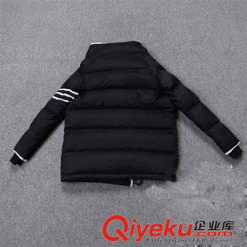 秋裝外套 2014歐洲站秋裝新款 歐范簡約時尚側開純色羽絨服廠家直銷原始圖片2