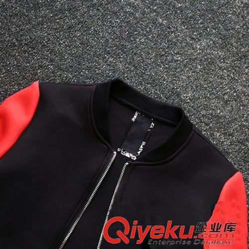 秋裝外套 訂精品歐洲站2014秋新款女爆款撞色拼泡泡棉外套廠家直銷爆款tj
