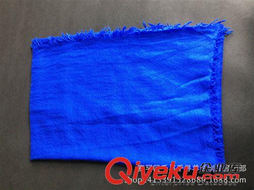 2014年爆款產品 廠家直銷新款gd純色超大款羊絨素色羊絨披肩圍巾兩用斜紋自然皺原始圖片3